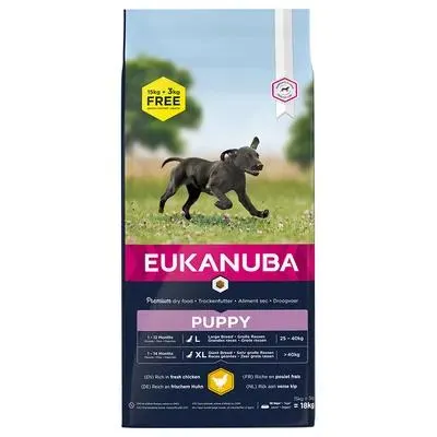 Croquettes Eukanuba pour chien 15 kg + 3 kg offerts !