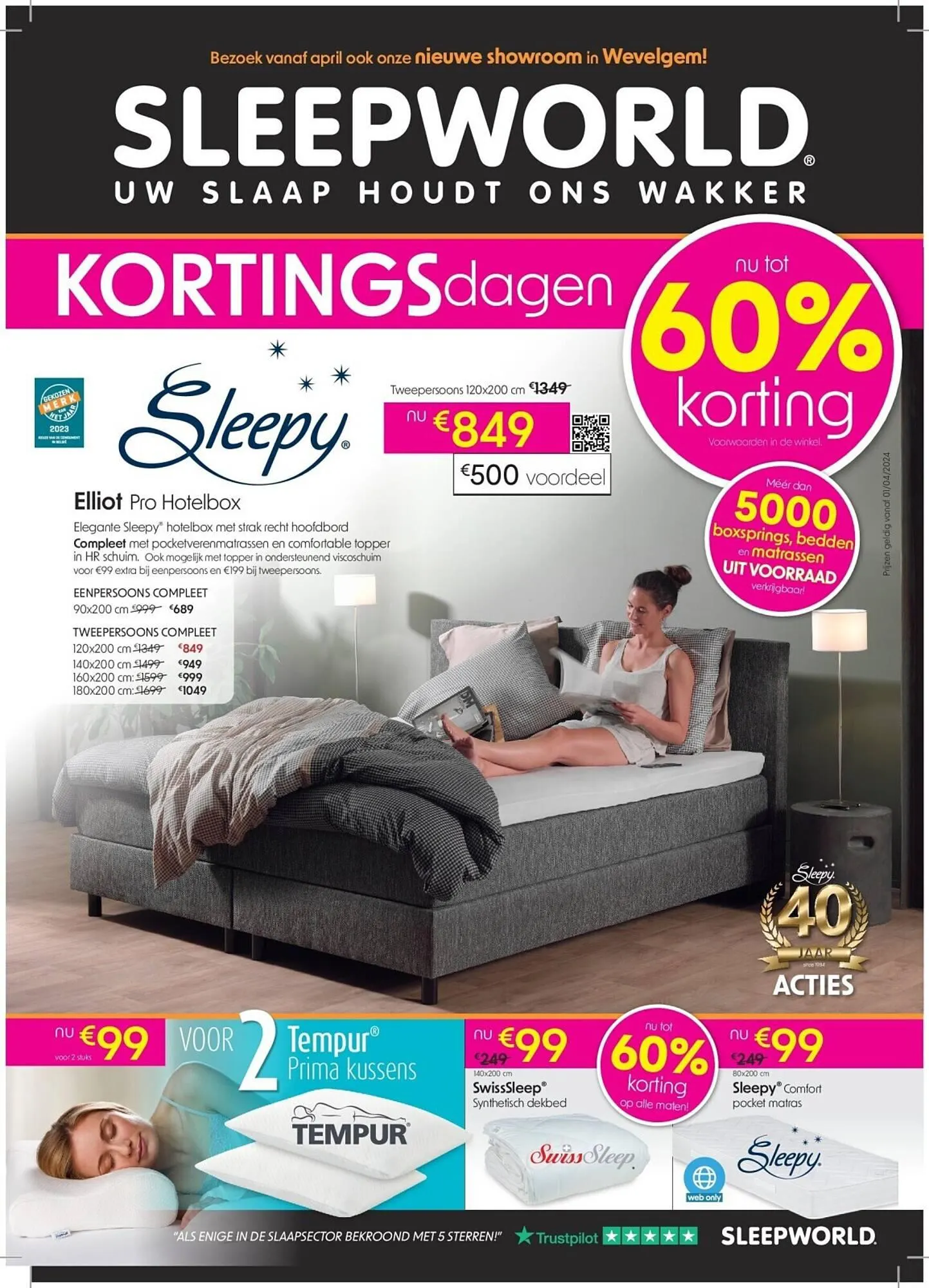 Sleepworld folder van 1 april tot 30 april 2024 - folder pagina 