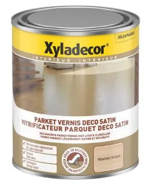 XYLADECOR PARKET VERNIS DECO SATIN KLEURLOOS 0.75L