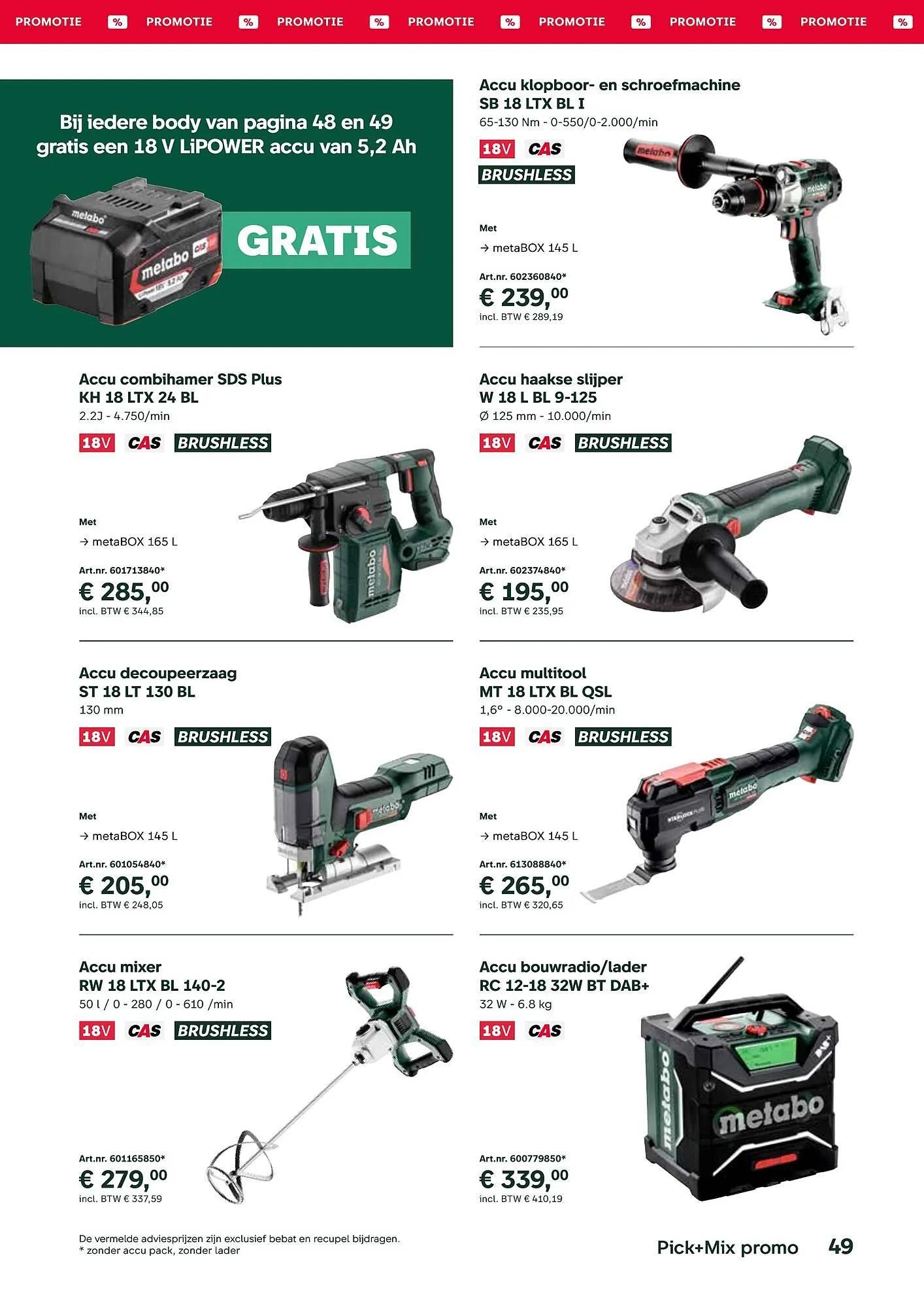 Metabo folder van 17 september tot 31 maart 2026 - folder pagina 49