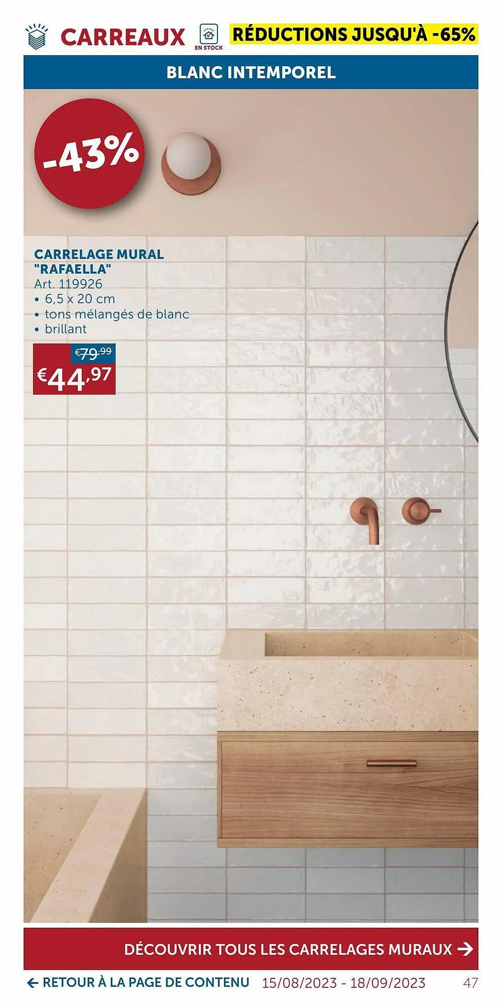 Zelfbouwmarkt folder van 19 september tot 16 oktober 2023 - folder pagina 47