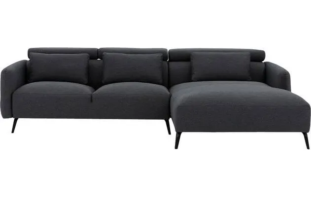 Hoekbank Aldin met verstelbare arm- en hoofdsteunen