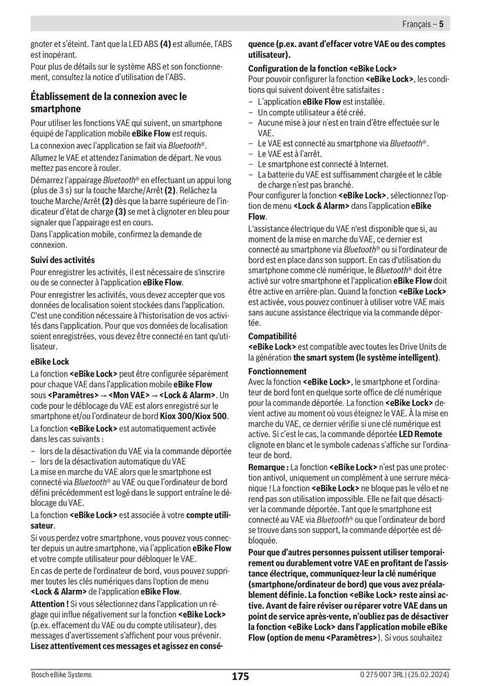 Electric Bike Manual van 12 februari tot 12 augustus 2025 - folder pagina 175
