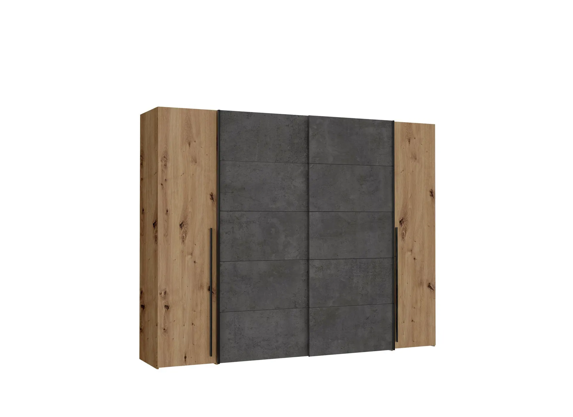 Kleerkast Narago 270cm - decor - artisanale eik & beton