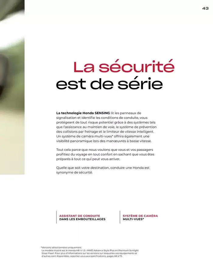 Honda HR-V E:HEV Full Hybrid van 21 november tot 21 november 2025 - folder pagina 43