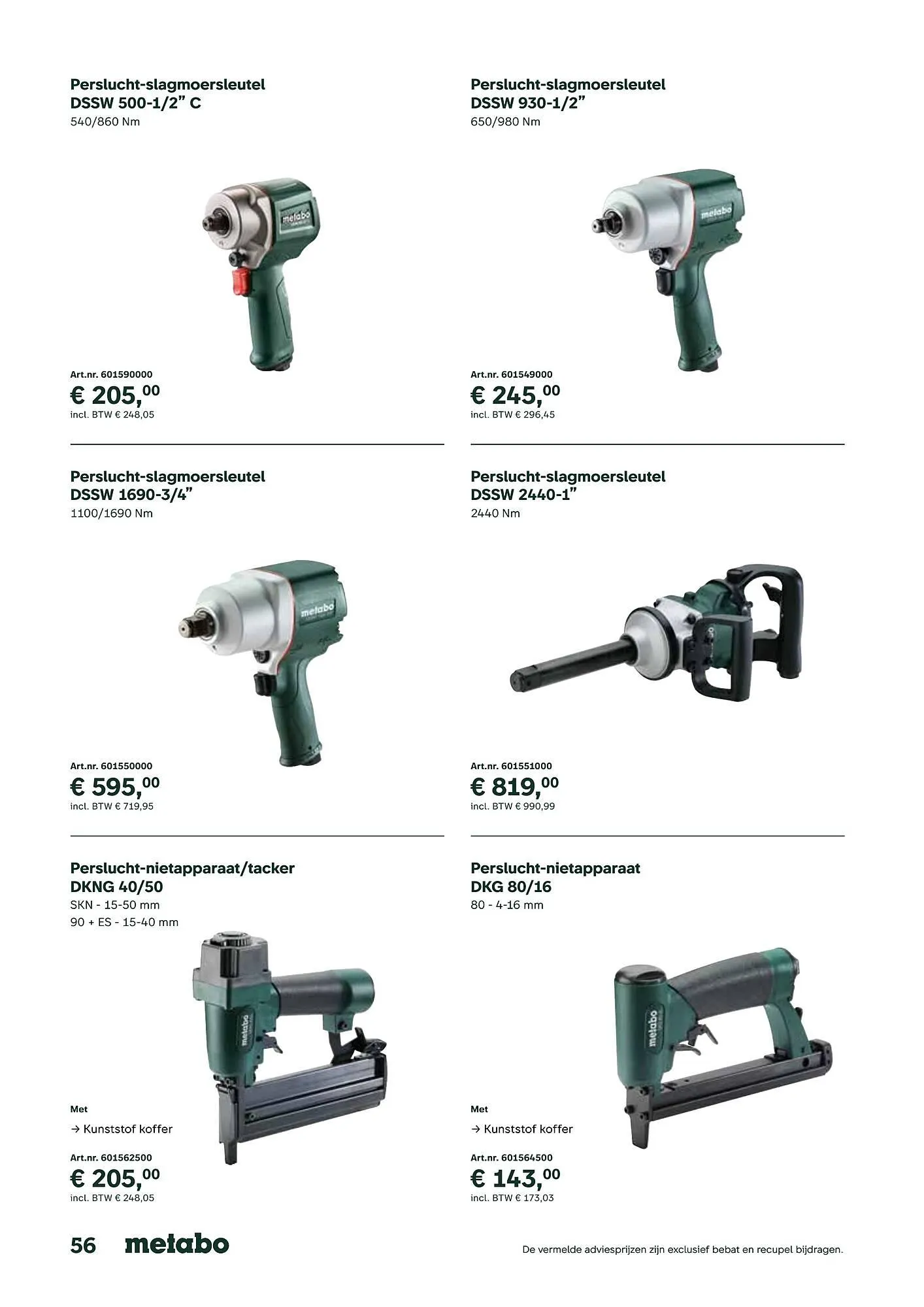 Metabo folder van 17 september tot 31 maart 2026 - folder pagina 56