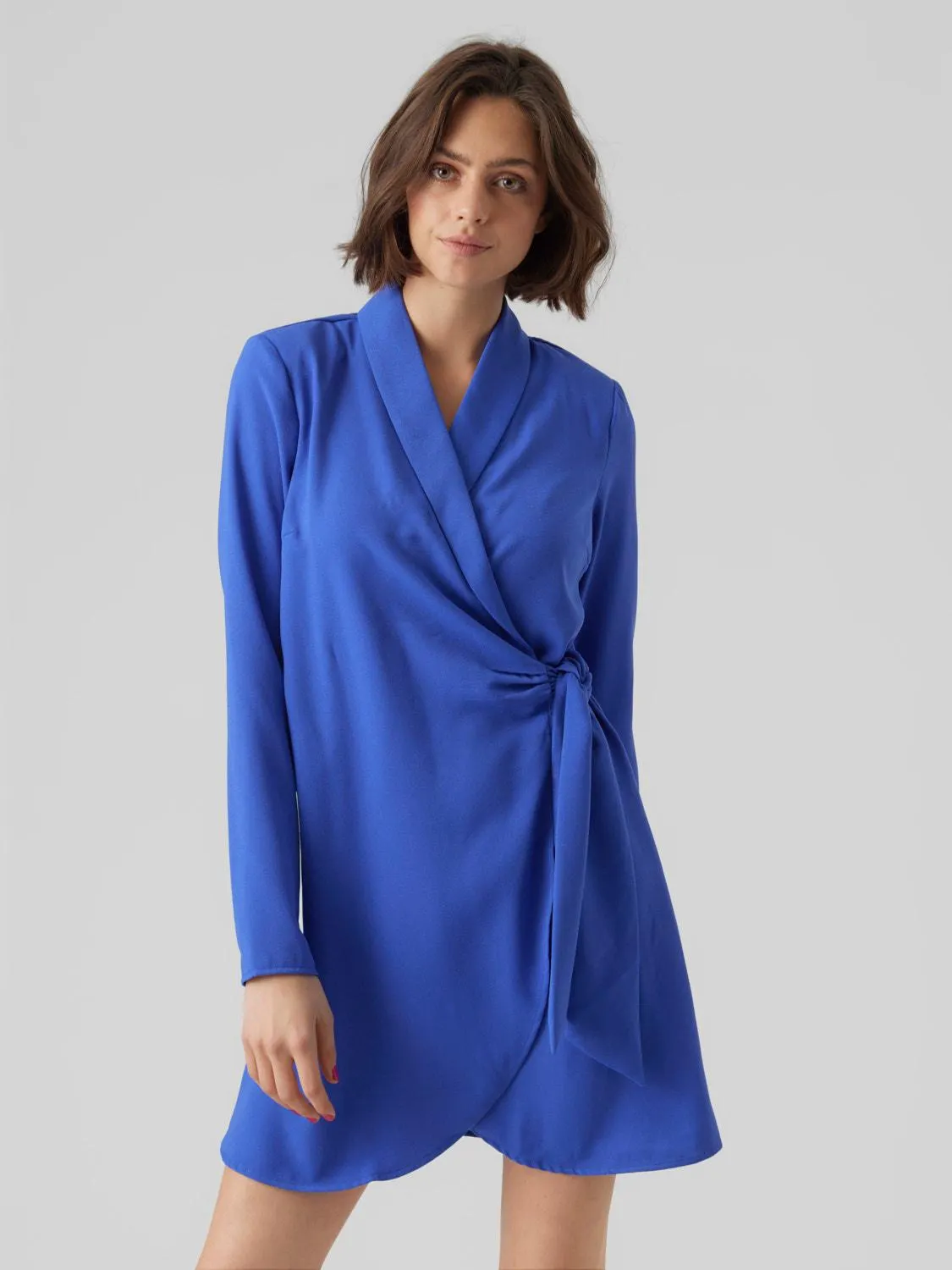 Regular fit V-Hals Normale mouwen Korte jurk