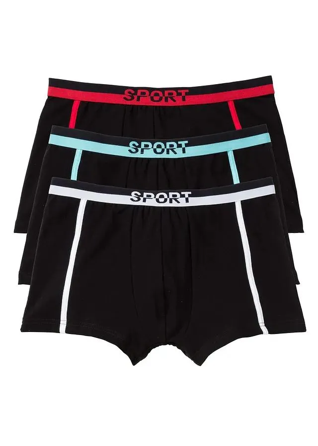 Lot de 3 boxers coton