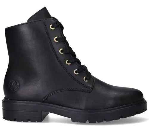 Rieker Veterboots Zwart Dames