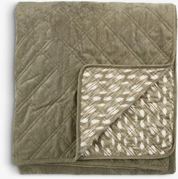 Bedsprei VILLMORELL 220x240 groen/wit