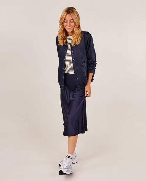 Satijnen bomber jacket