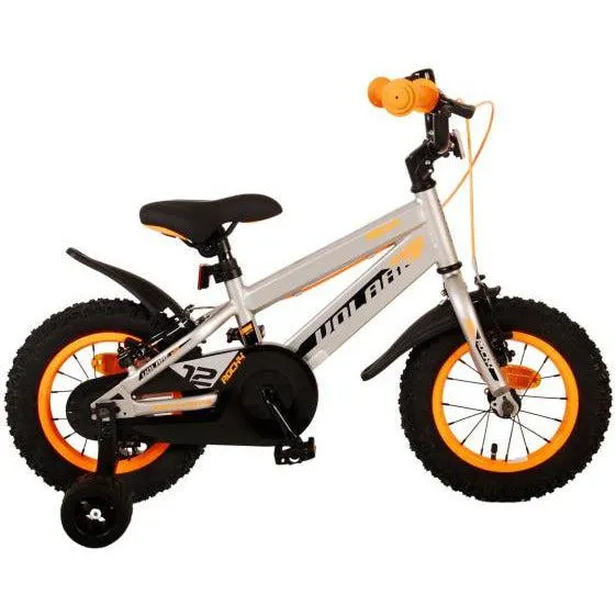 Volare Rocky Kinderfiets - Jongens - 12 inch - Grijs - Twee handremmen