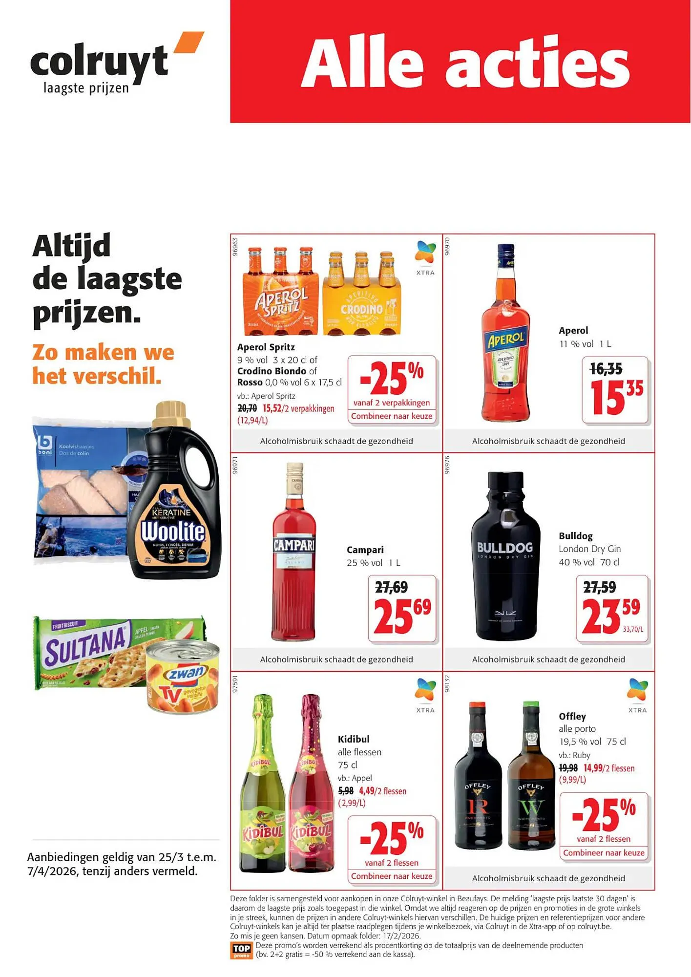 Colruyt folder van 25 maart tot 7 april 2026 - folder pagina 1