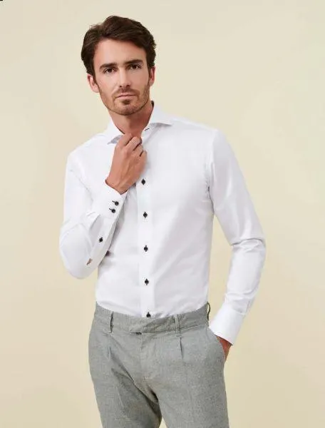 Saverio Overhemd Wit