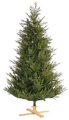 Our Nordic Christmas 31HARKDG213 Arkansas Dark Green Wooden LB Base - 213 cm