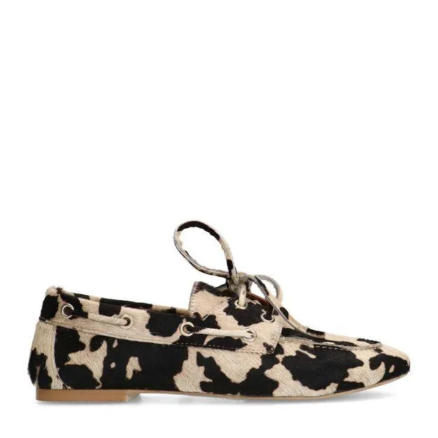 Cow print bootschoenen