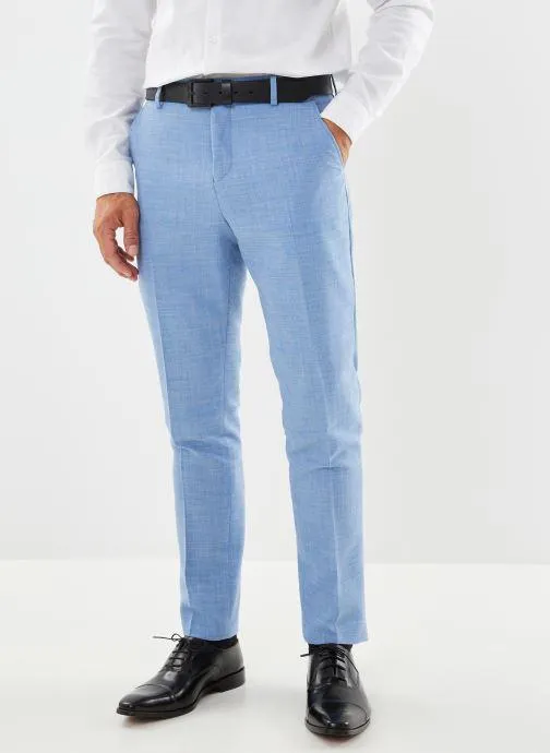 Slhslim-Oasis Linen Trs B Noos - Blauw