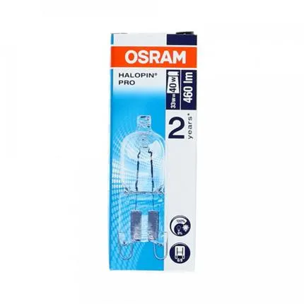 Osram halogeenlamp G9 33W 220V halopin ES 2700K (warm white)