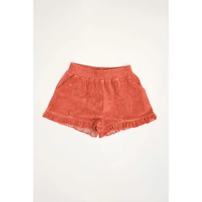 Kids short terry met franjes