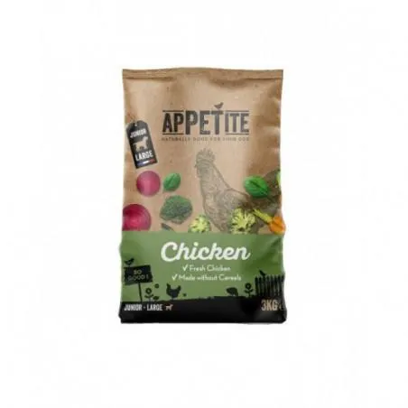 APPETITE CROQUETTES SANS CÉRÉALES GRAND CHIEN POULET CHIOT 3KG