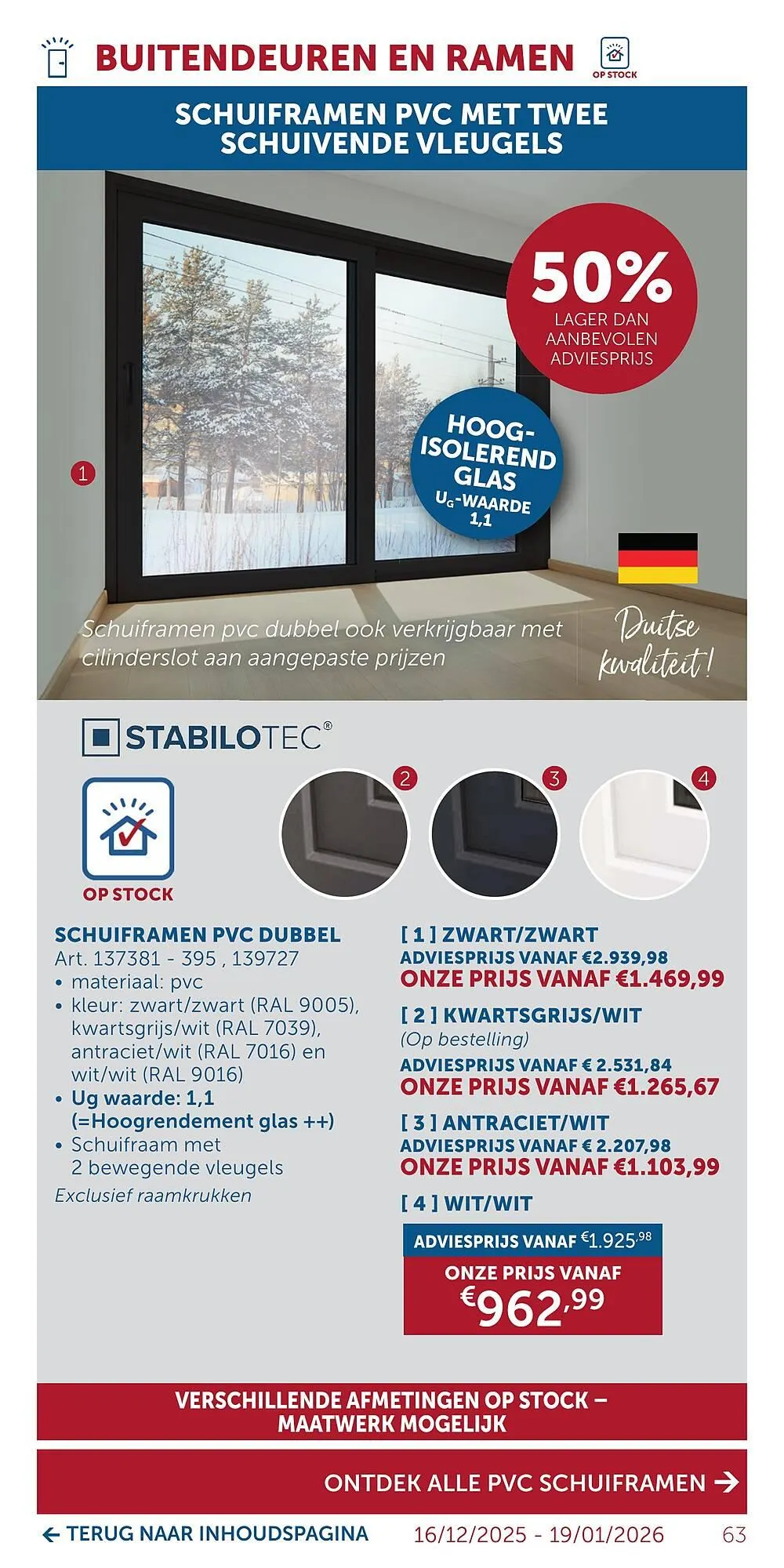 Zelfbouwmarkt folder van 15 december tot 19 januari 2026 - folder pagina 63