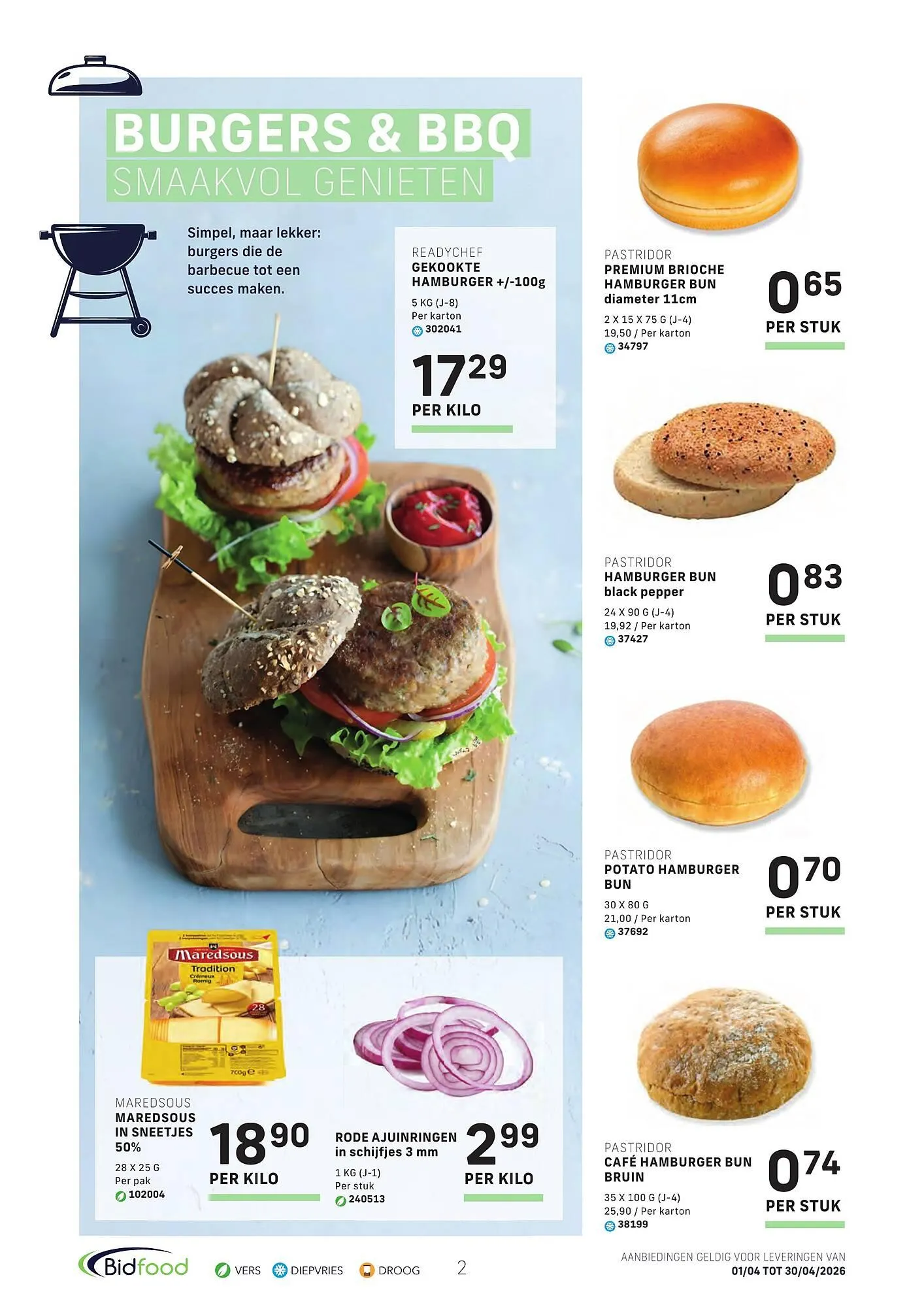 Bidfood folder van 1 april tot 30 april 2026 - folder pagina 2