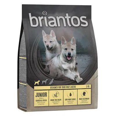 Croquettes Briantos SANS CÉRÉALES 1 kg pour chien à prix spécial !