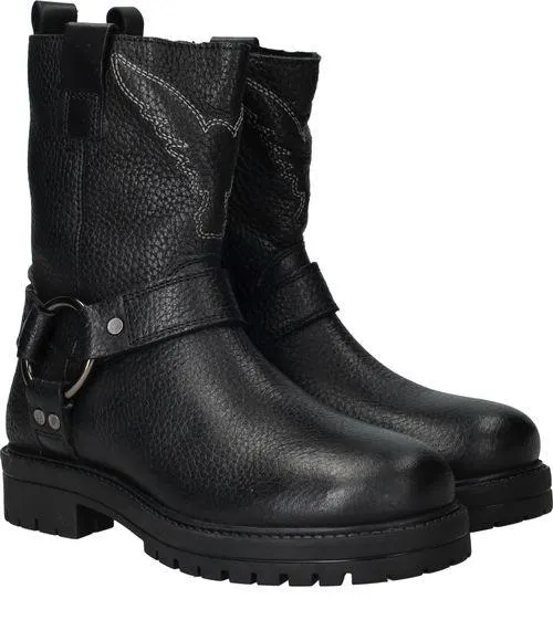 Vingino Carice Bikerboots Zwart Meisjes