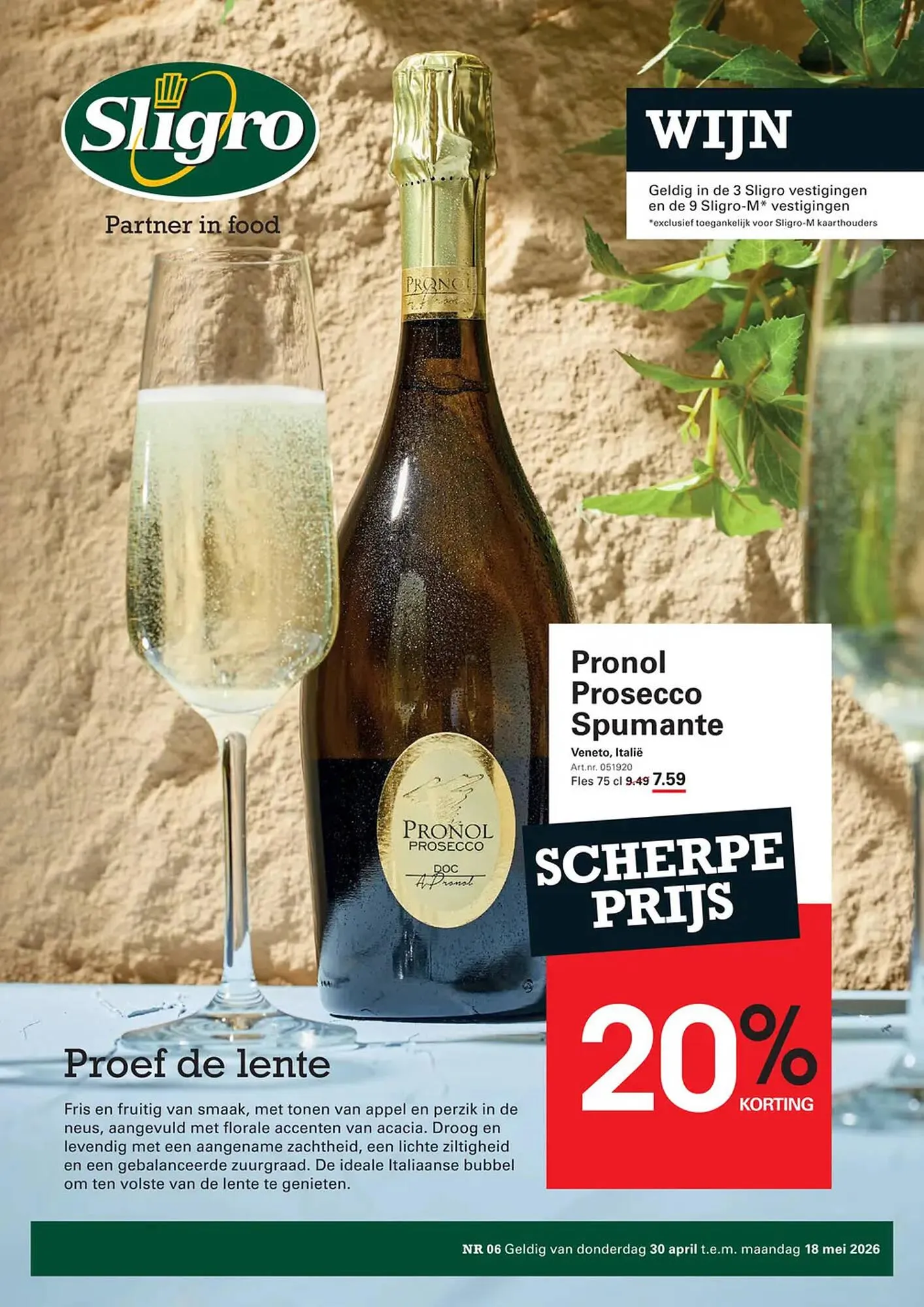 Sligro folder van 30 april tot 18 mei 2026 - folder pagina 1