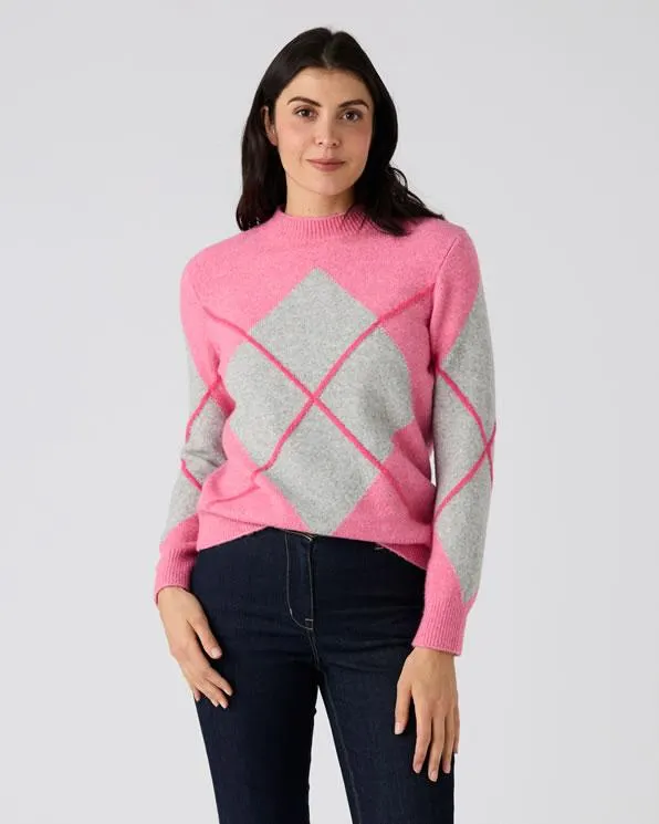 Trui jacquard tricot met Thermolactyl-label