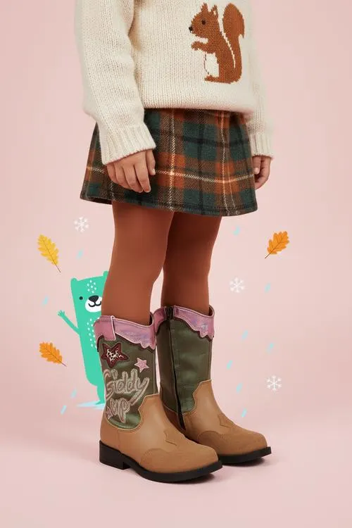 Shoesme Westernboots Bruin Meisjes