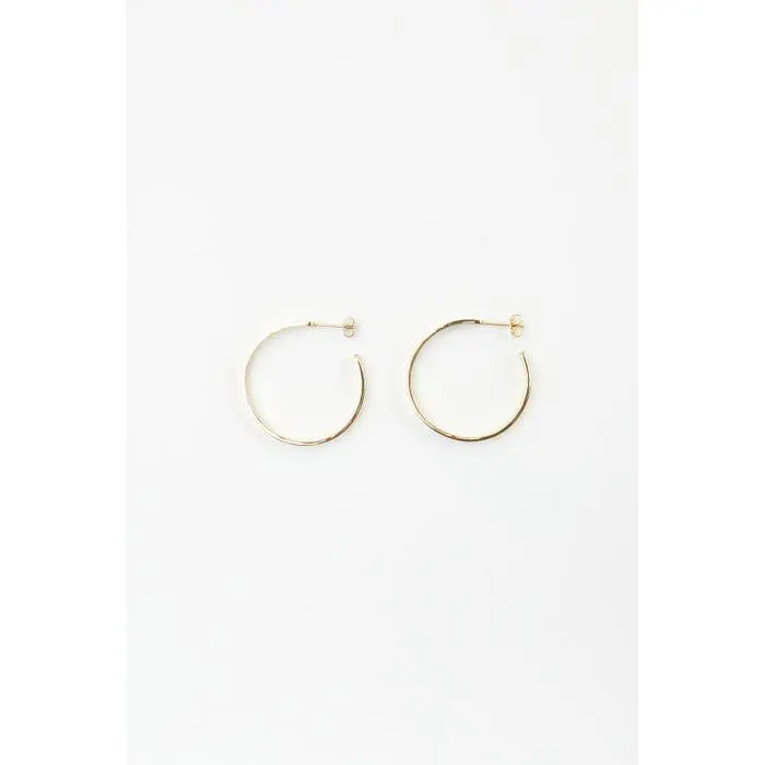 Oorbellen open hoops stainless steel