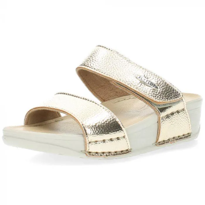 Metallic gouden slippers