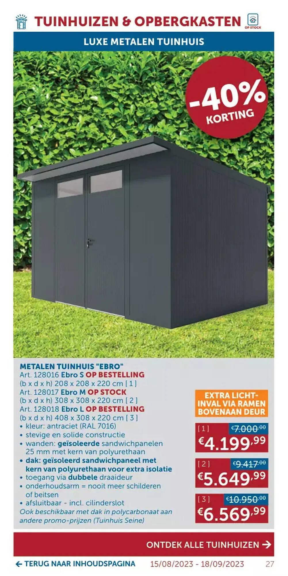 Zelfbouwmarkt folder van 15 augustus tot 18 september 2023 - folder pagina 27