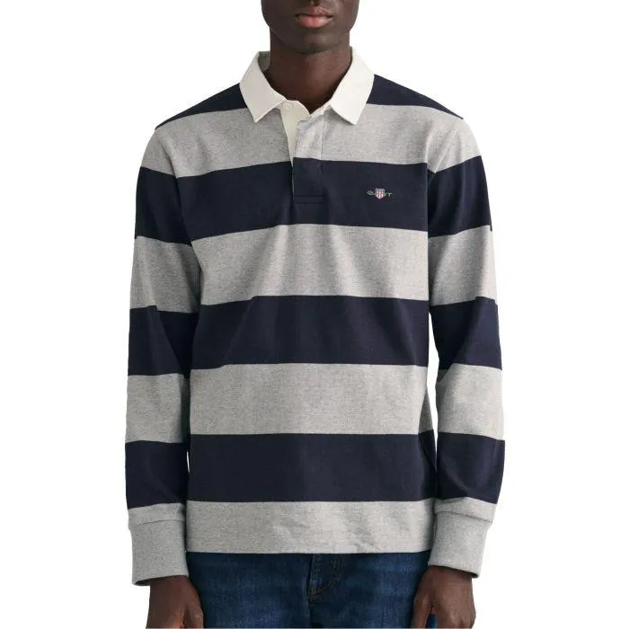 Gant Original Barstripe Heavy Rugger Longsleeve Polo Heren