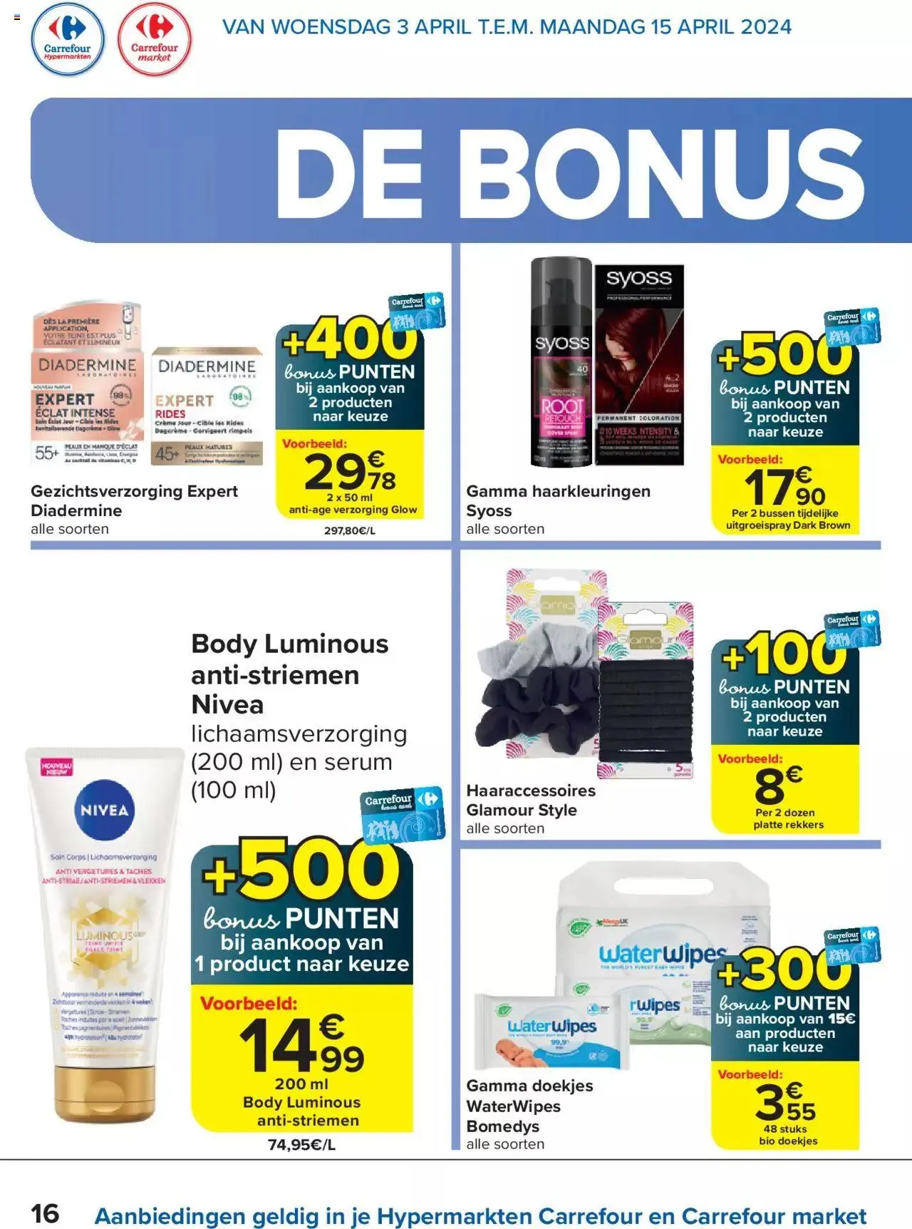 Carrefour Special Bonus Punten van 15 april tot 31 december 2024 - folder pagina 16