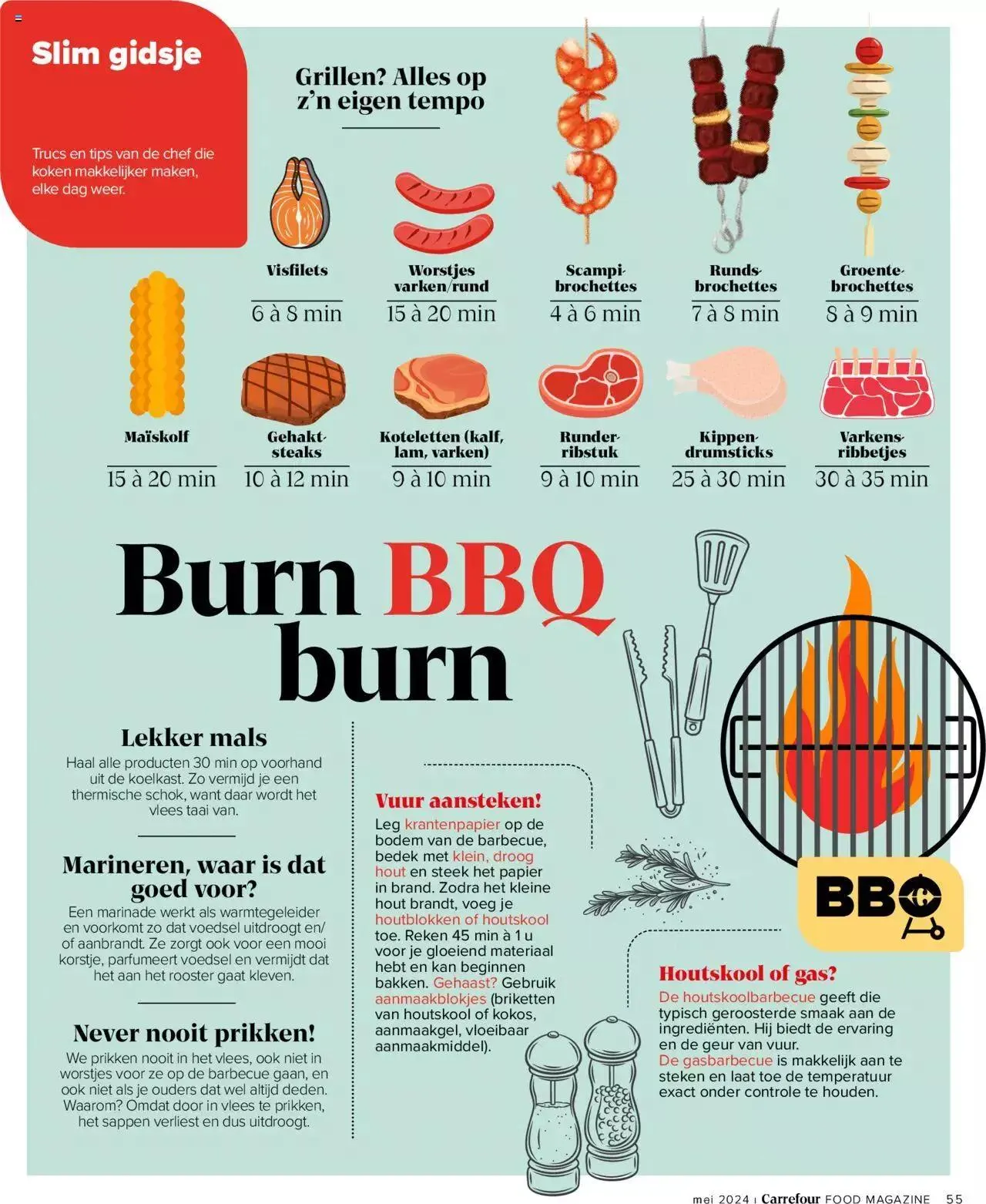 Carrefour Food Mag Lekkers voor mei van 31 mei tot 31 december 2024 - folder pagina 55