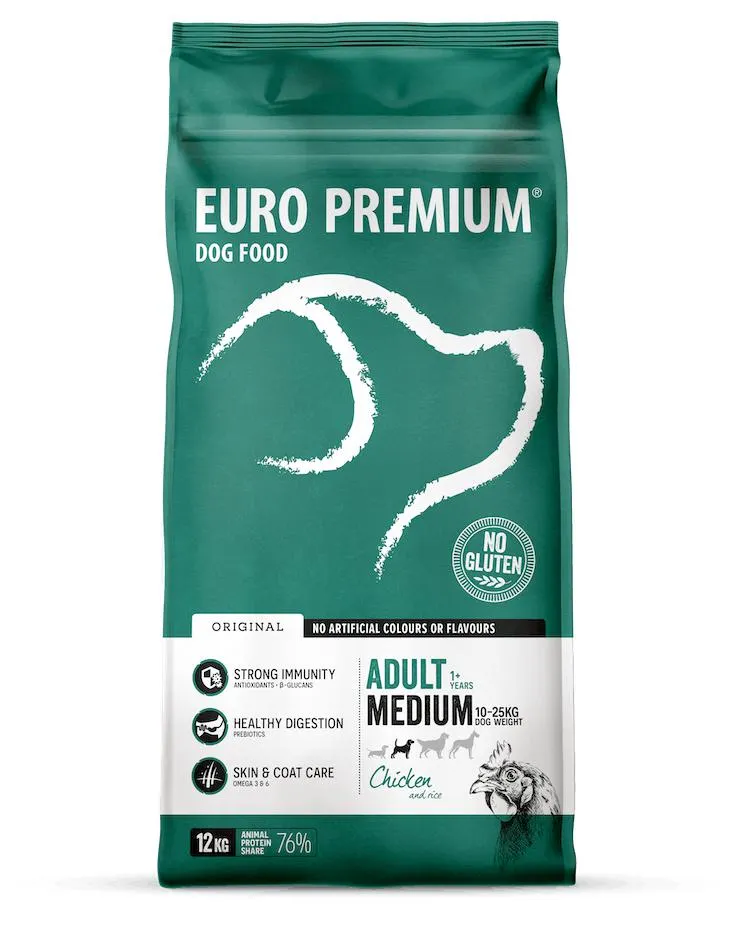 MEDIUM ADULT CHICKEN & RICE 12KG