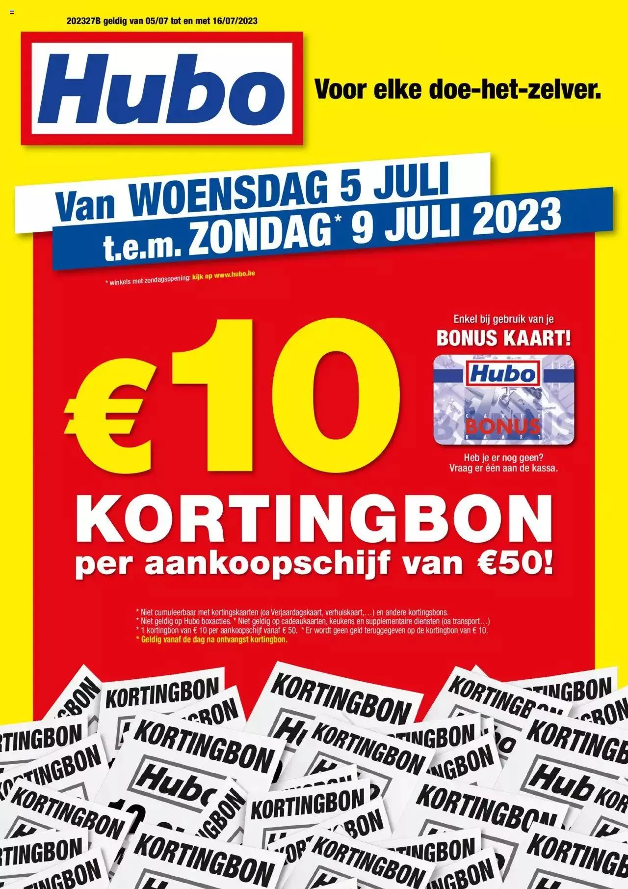 Hubo folder van 16 juli tot 31 december 2023 - folder pagina 1