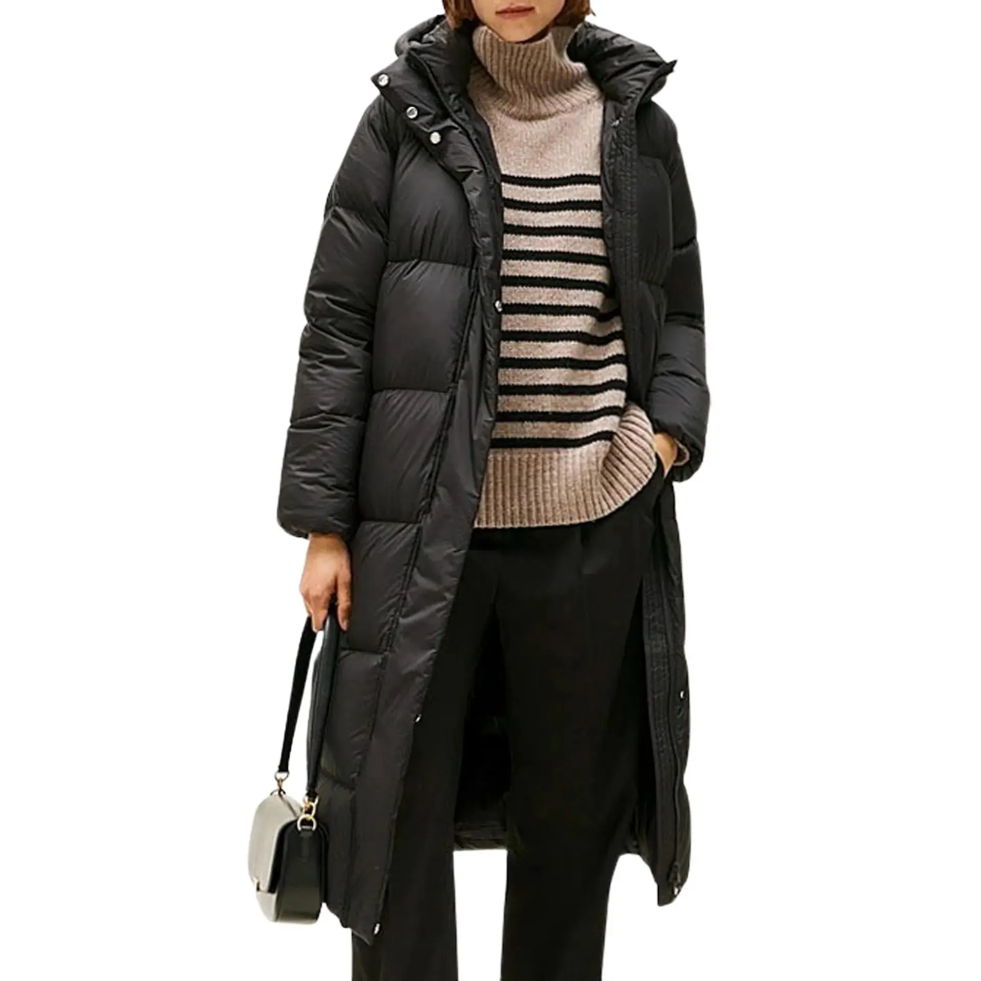 Down Hooded Longline Puffer Winterjas Dames