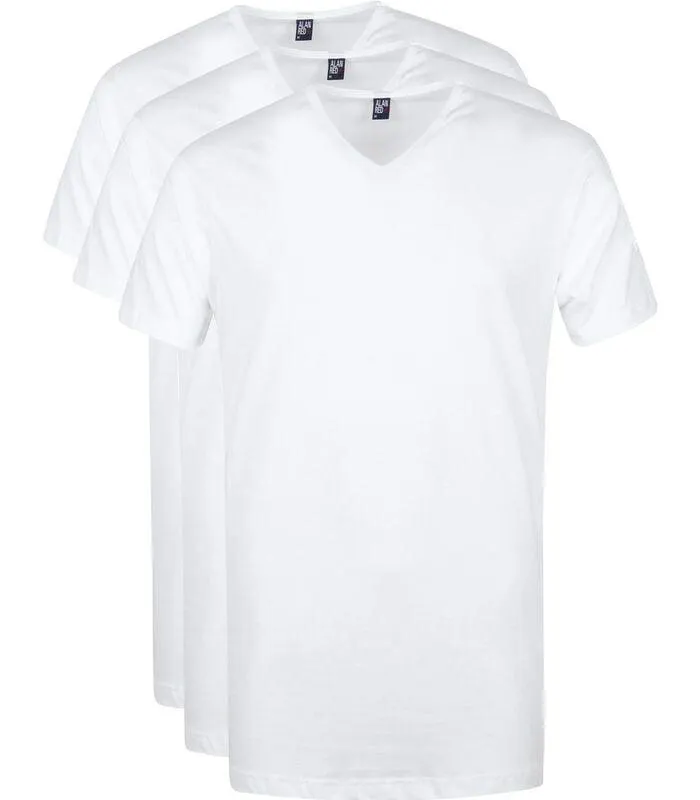 Vermont T-Shirt V-Hals Wit 3 pack