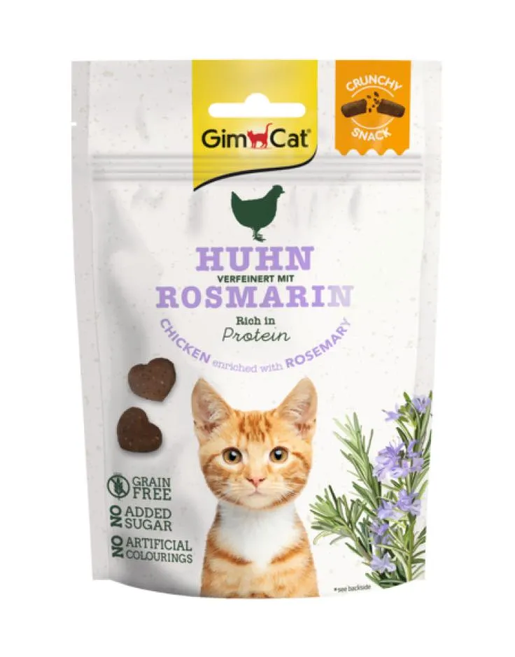 GimCat crunchy snack kip & rozemarijn 50g