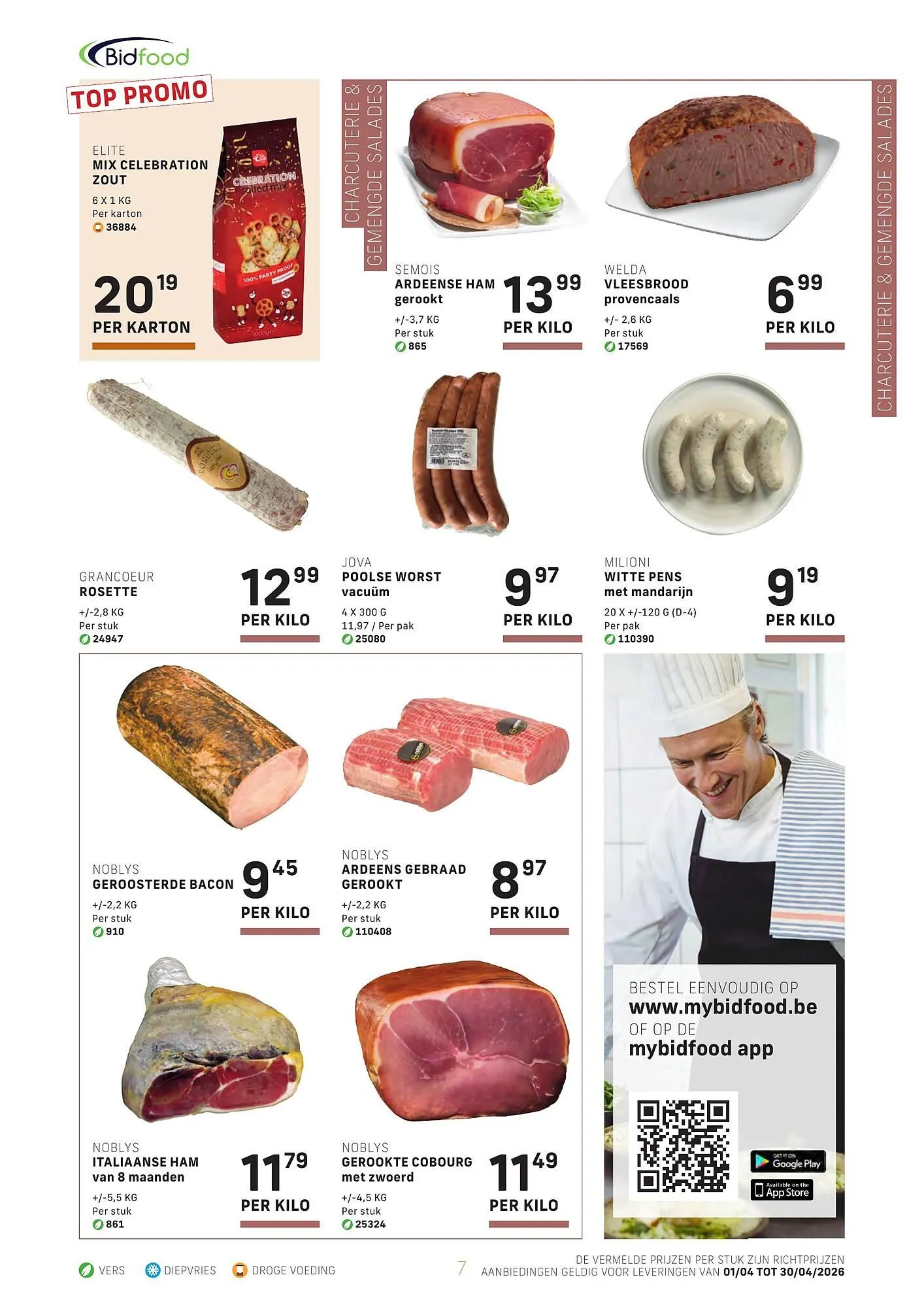 Bidfood folder van 1 april tot 30 april 2026 - folder pagina 7