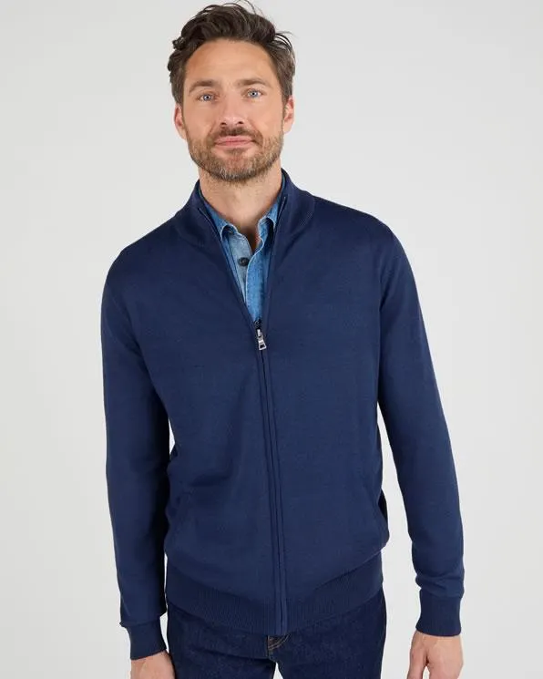 Vest met rits en opstaande kraag