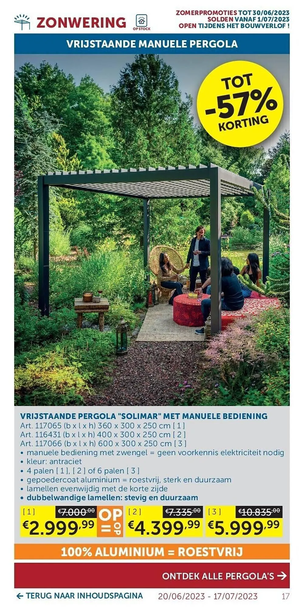 Zelfbouwmarkt folder van 20 juni tot 17 juli 2023 - folder pagina 17