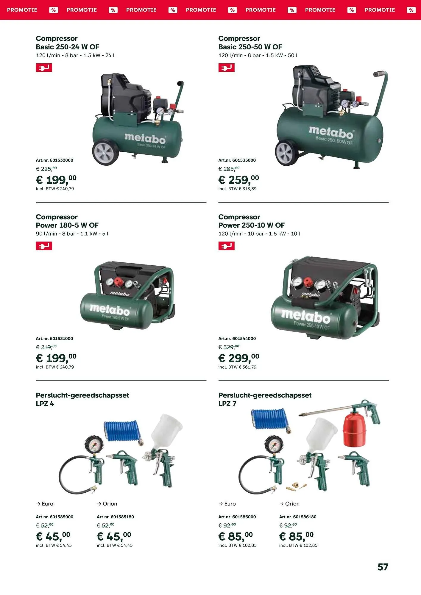 Metabo folder van 17 september tot 31 maart 2026 - folder pagina 57