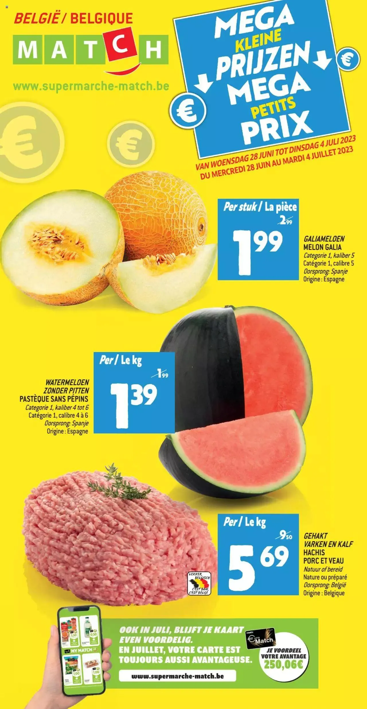 Match Supermarché folder / publicité van 4 juli tot 31 december 2023 - folder pagina 1