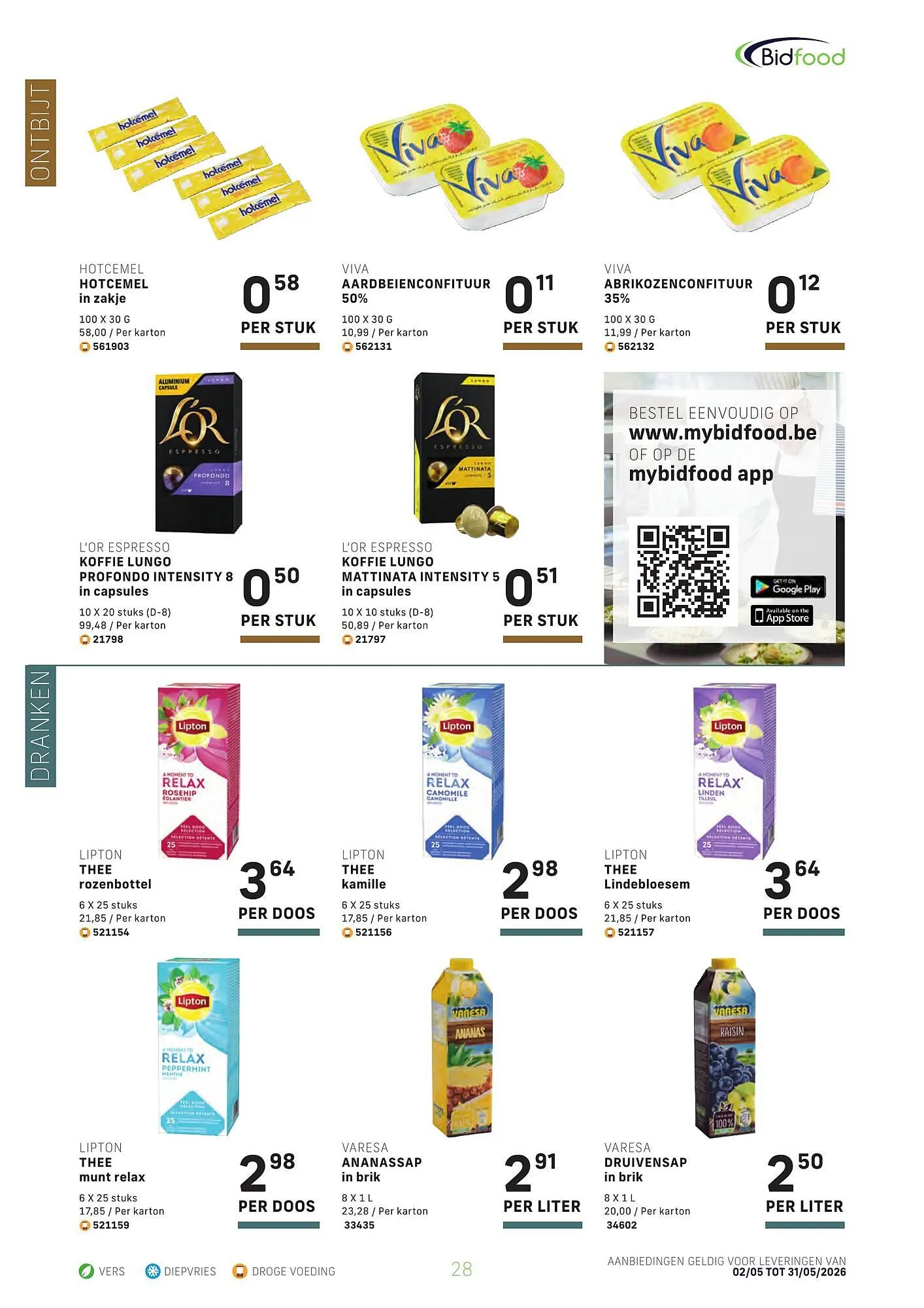 Bidfood folder van 2 mei tot 31 mei 2026 - folder pagina 28
