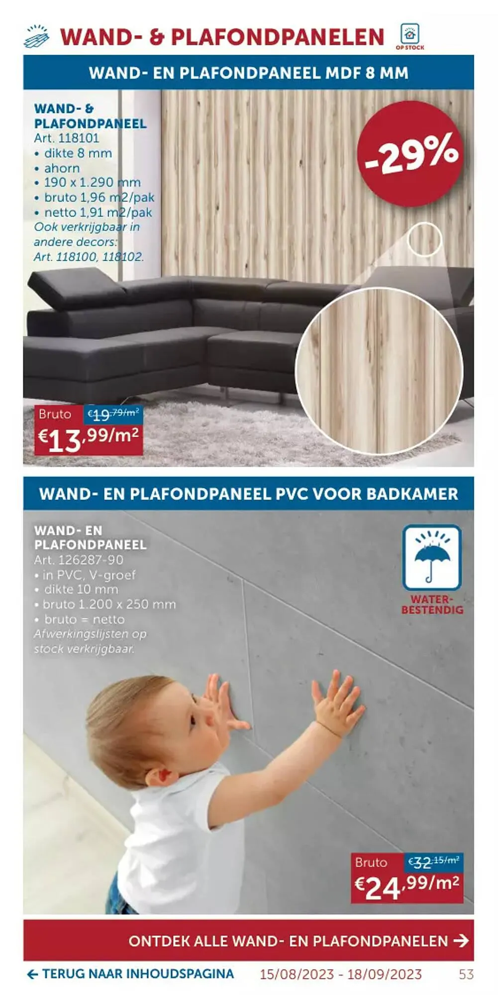 Zelfbouwmarkt folder van 15 augustus tot 18 september 2023 - folder pagina 53