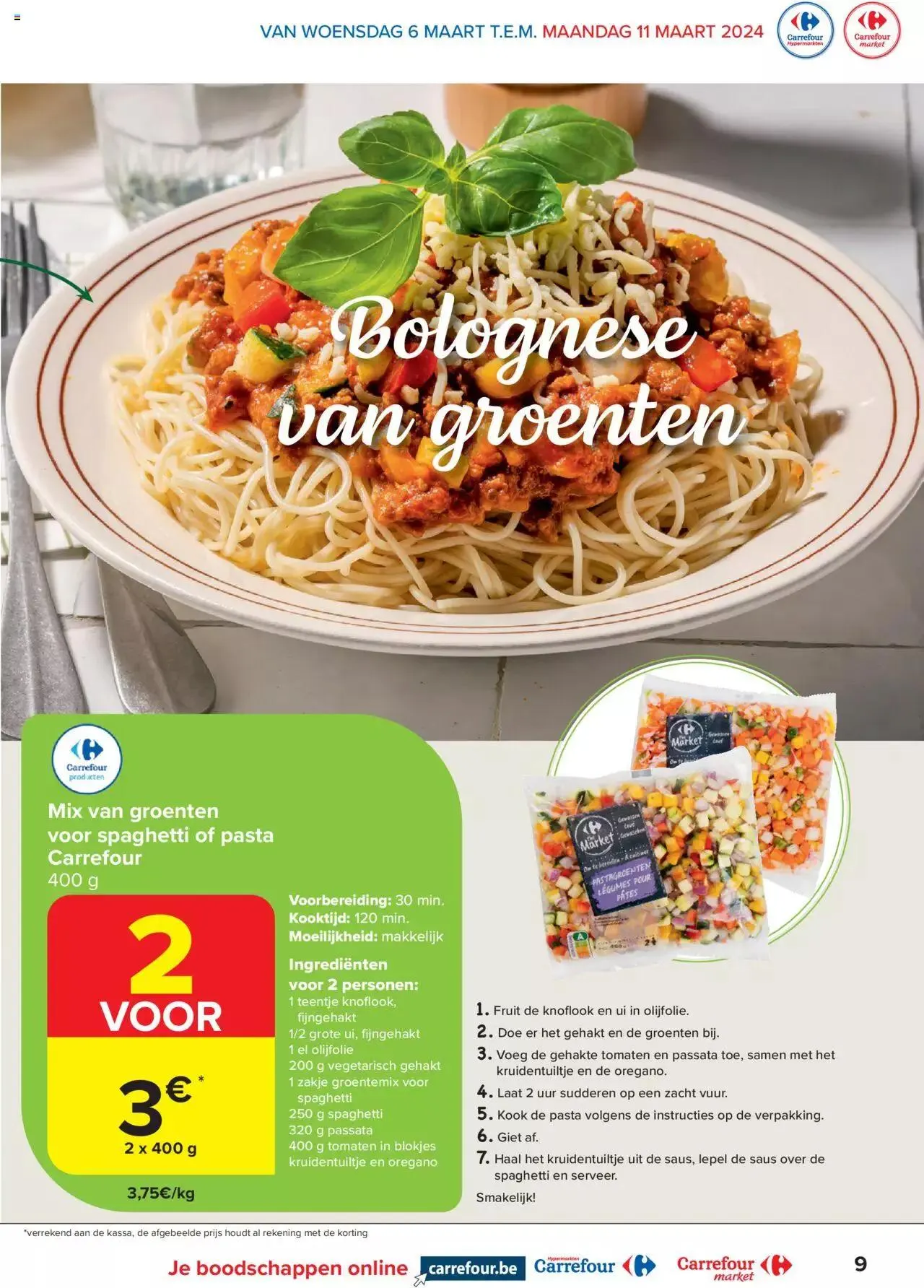 Carrefour Veggie Special van 18 maart tot 11 maart 2024 - folder pagina 9
